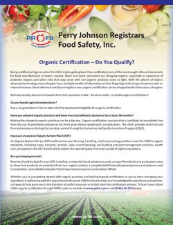 Organic Certification – Do You Qualify?