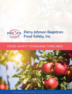 Food Safety Standard Timelines